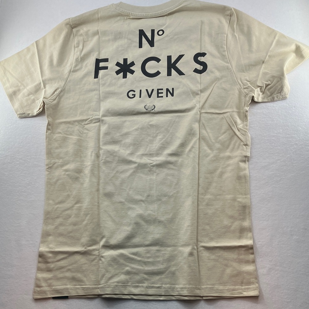 NEW! Field Grade Cream Graphic T-Shirt - No F*CKS GIVEN
